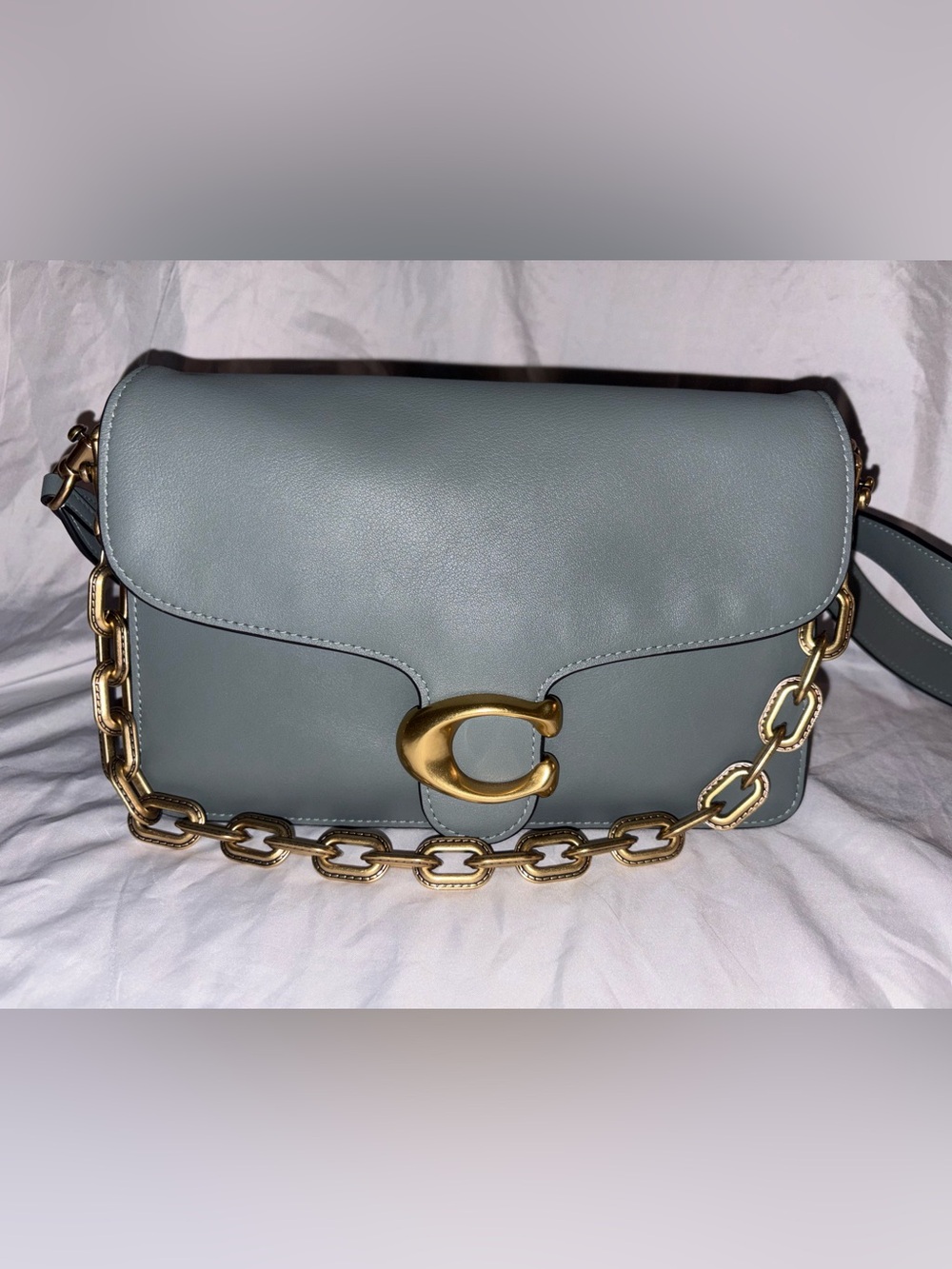 Coach Soft Leather Tabby Chain Handbag